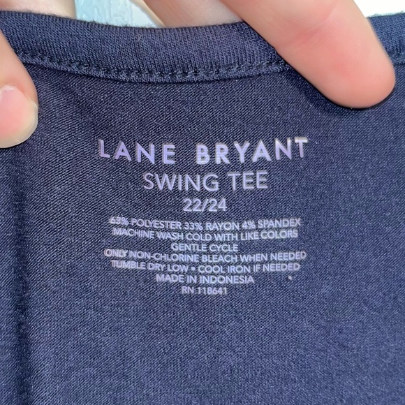 Lane Bryant size 22/24 dark blue swing top - Picture 3 of 7